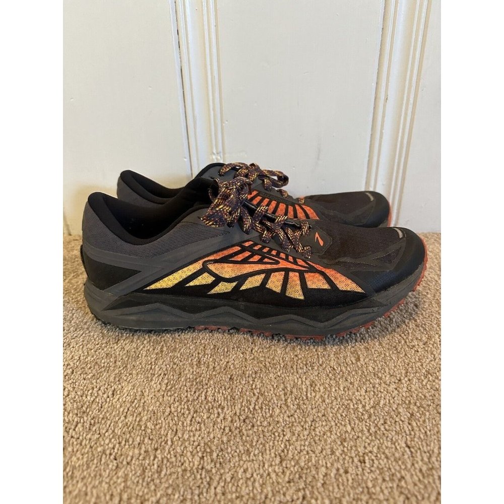 Brooks Caldera 1 Running Shoes Lace Up 1102421D075 Black Orange Mens Size 11.5